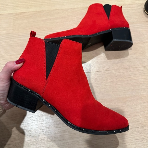 Red and Black Booties - Picture 5 of 6